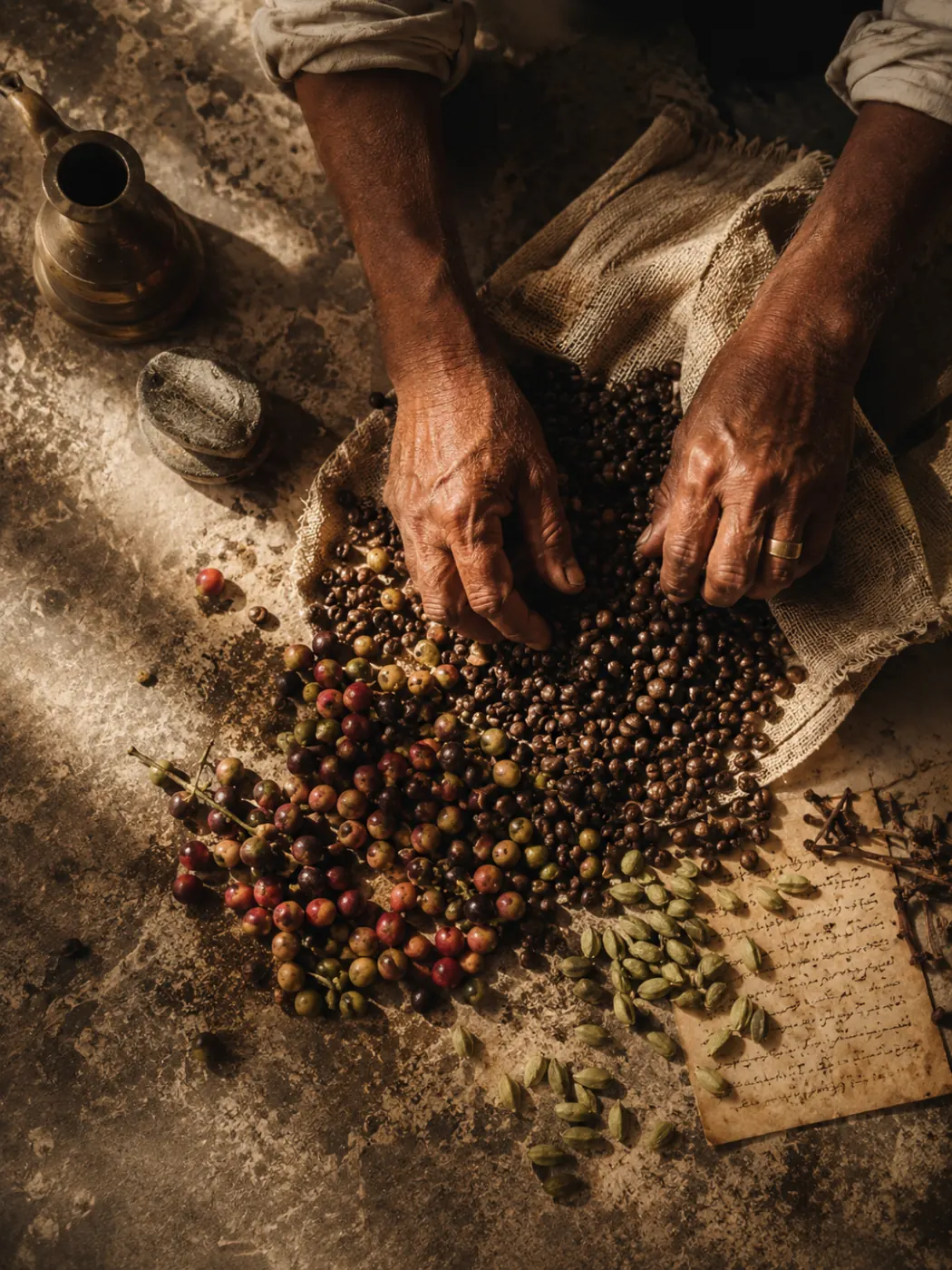 Yemeni coffee terrain